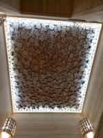 Продажа панно для бани и сауны 1000х1000 "можжевельник" 3d, шлиф., кв.м. в Октябрьском  в интернет-магазине Vseizdereva