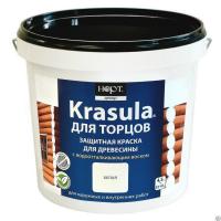 Продажа краска для торцов "krasula" белая 1,3кг (+5°c) в Октябрьском  в интернет-магазине Vseizdereva