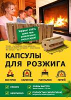 Продажа капсулы для розжига (упак. 5шт) в Октябрьском  в интернет-магазине Vseizdereva