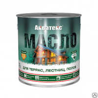 Продажа масло для террас, лестниц, полов "акватекс" 0,75л (-40°c) в Октябрьском  в интернет-магазине Vseizdereva