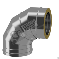 Продажа отвод сэндвич (нерж.430) d120/180х0,8/0,5х87° (теплов и сухов) в Октябрьском  в интернет-магазине Vseizdereva
