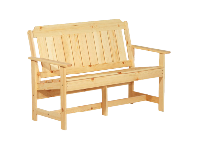 Продаем скамейка садовая со спинкой (лиственница) 1375х550х920 "дачная" в Октябрьском по доступным ценам.