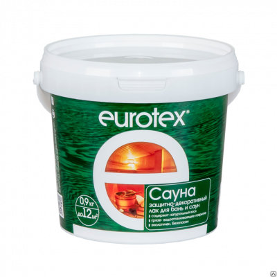 Продаем пропитка защитная для бани и сауны "eurotex" сауна 0,9кг (+5°c) //6 в Октябрьском по доступным ценам.