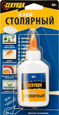 Продаем клей пва столярный "секунда" 60г (-10°c) в Октябрьском по доступным ценам.