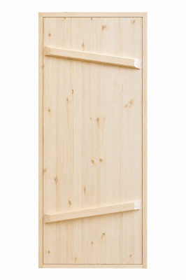 Продаем дверь с коробкой (хвоя) 800х1800х170 "крестьянская" (сорт ав) в Октябрьском по доступным ценам.