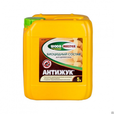 Продаем пропитка защитная от насекомых "woodmaster" антижук 5л (+0°c) в Октябрьском по доступным ценам.
