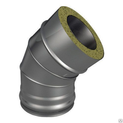 Продаем отвод сэндвич (нерж.430) d120/180х0,8/0,5х45° (теплов и сухов) в Октябрьском по доступным ценам.