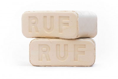 Продаем брикет топливный (береза пыль) "ruf" 10кг  //96 в Октябрьском по доступным ценам.