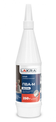 Продаем клей пва-м универсальный "лакра экстра" 250г (+5°c) в Октябрьском по доступным ценам.